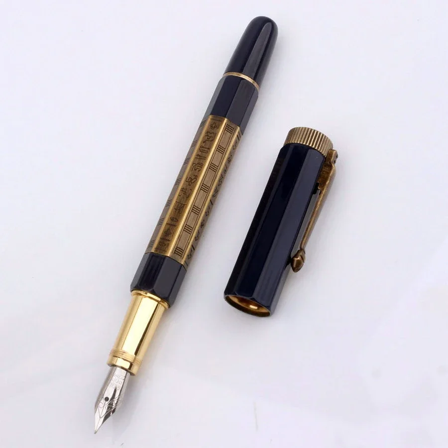 أفضل جودة رائعة نحت الحروف MB قلم حبر كلاسيكي مع الرقم التسلسلي القرطاسية الكتابة المدرسية بطلاقة