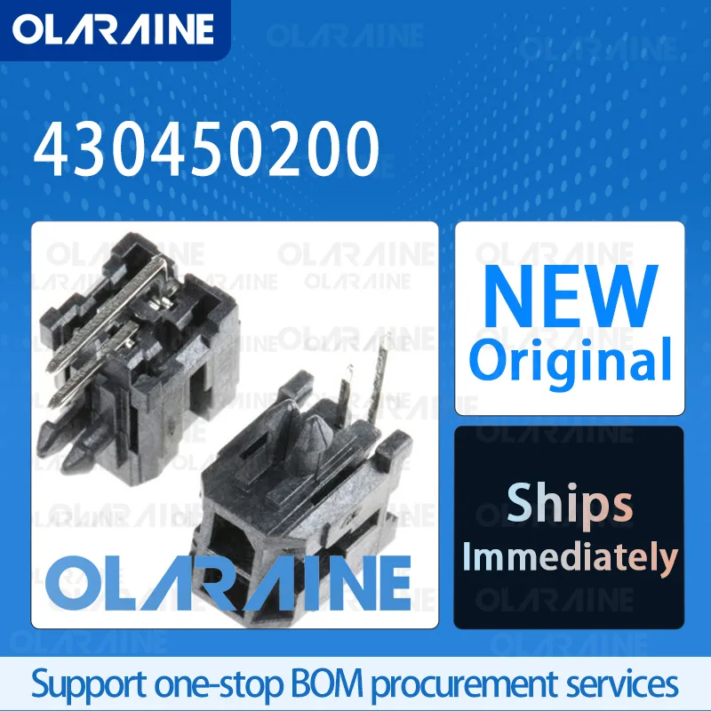 

20/50/100Pcs 430450200 100% brand new and original IC chip connector Headers and wire housings 2 Position Current 8.5 A