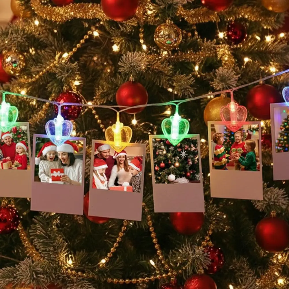 Photo Clip String Lights 3 / 1.5m Battery Fairy Lights for Hanging Pictures for Bedroom Wall, Christmas Decor, Party Weddin K4W7