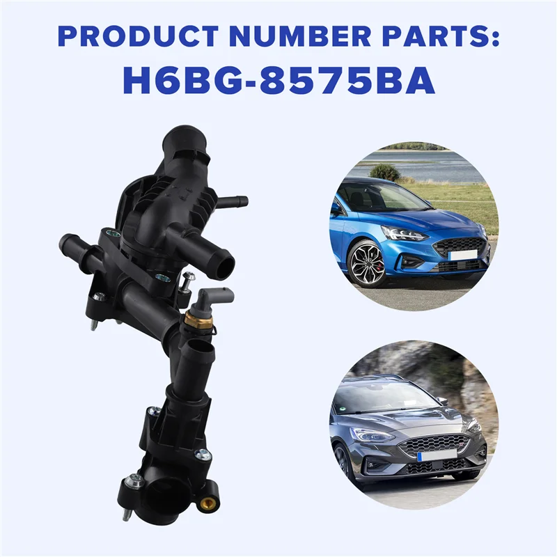 

A30P-Car Thermostat Assembly Engine Coolant Thermostat H6BG-8575BA For Ford Focus 2018-2019