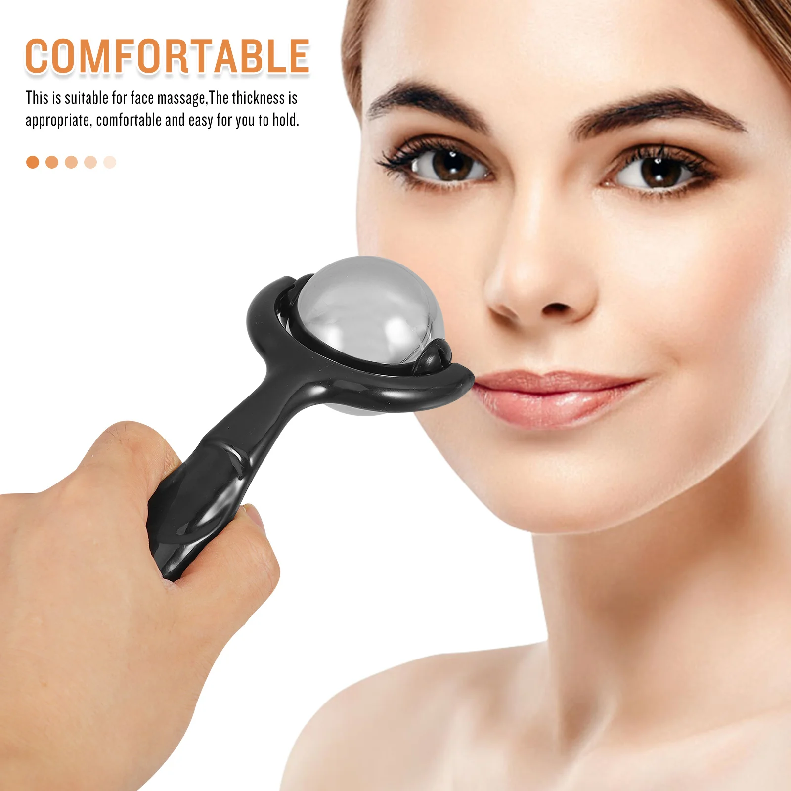 

Manual Massage Ball Roller Face Massager For Facial Guasha Scraping Tool Metal Eye Roller Facial Massage Device