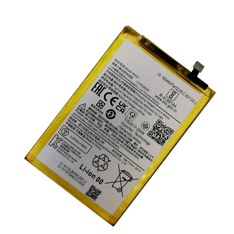 100% Original High Quality New Replacement 5000mAh Battery BN5K For Xiaomi Redmi 12C Genuine Phone Batteries Bateria