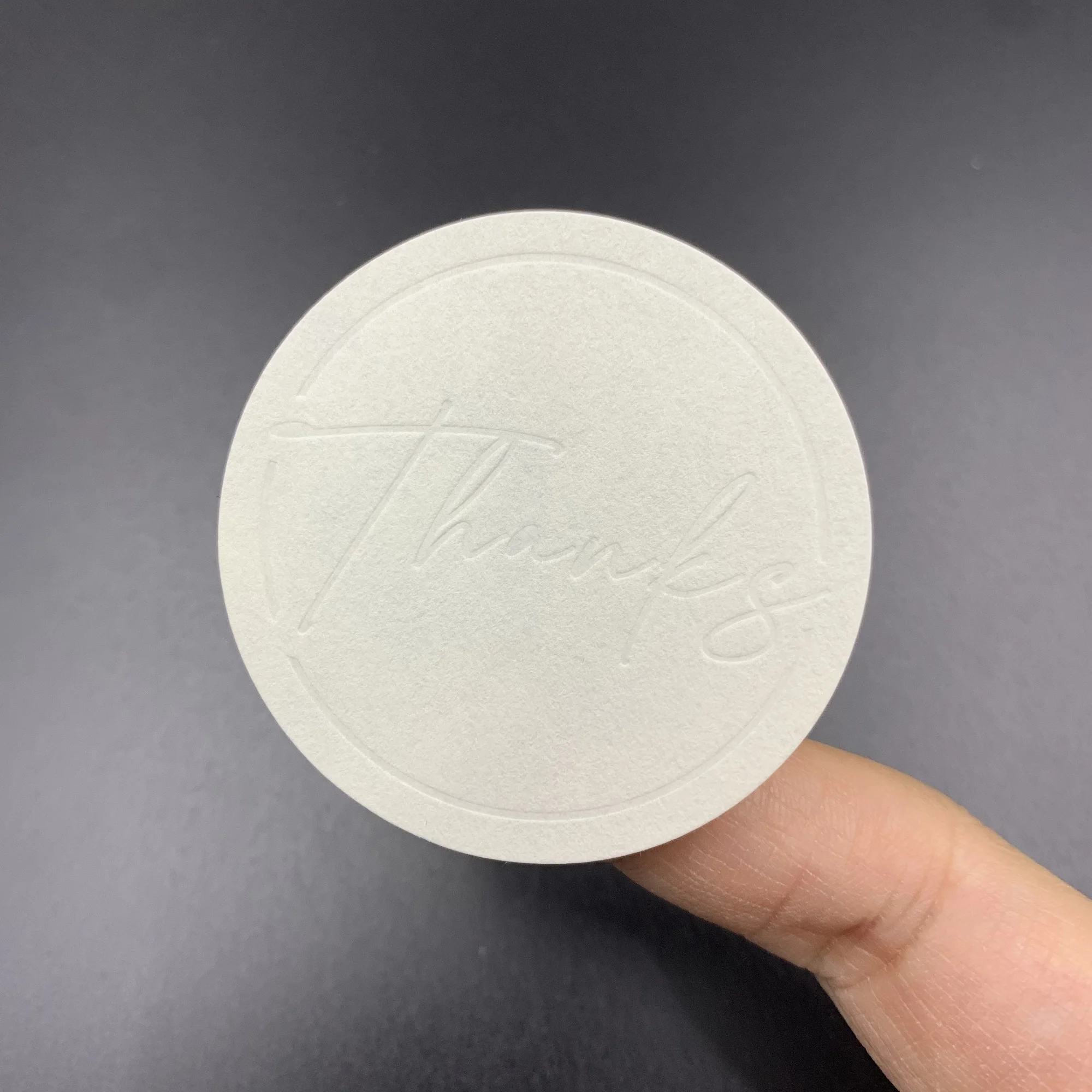 48pcs/96pcs Embossing Thanks White Paper Stickers, Greeting Cards-Party Favors, Self-Adhesive Label Stickers for Package Box Bag