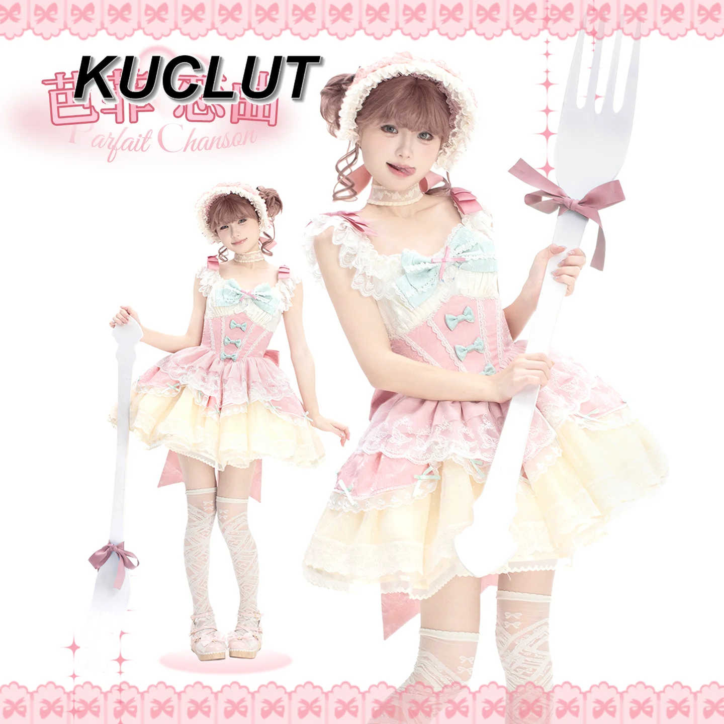 오리지널 로리타 발레 공주 스타일 우아한 JSK 스트랩 드레스 여성용 달콤하고 우아한 귀여운 볼 가운 소녀 짧은 드레스