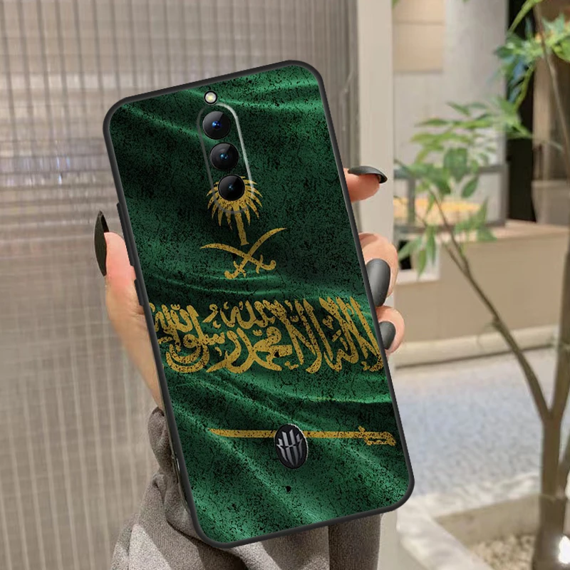 حافظة علم المملكة العربية السعودية لهاتف ZTE Nubia Red Magic 10 9 8 8S 9S 10S Pro Plus 5G 6R 6 7 6S 7S RedMagic 10 غطاء هوائي #2