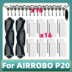 AIRROBO P20 로봇 청소기와 호환되는 메인 사이드 브러시, HEPA 필터, 액세서리, 교체용 부품, 애태치먼트 키트