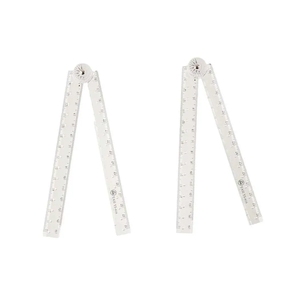 

School Office Supplies Angle Measurement Ruler Design Drawing Ruler Geometry Measuring Ruler Clear Folding Ruler