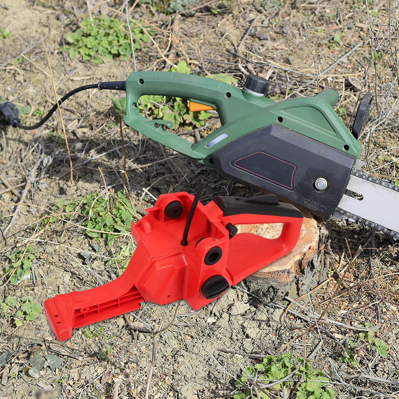

1pc Tank Rear Assembly For Chainsaw Sturdy Pc Material Tool-Free Install Secure Rear Handle Access Chainsaw Handling