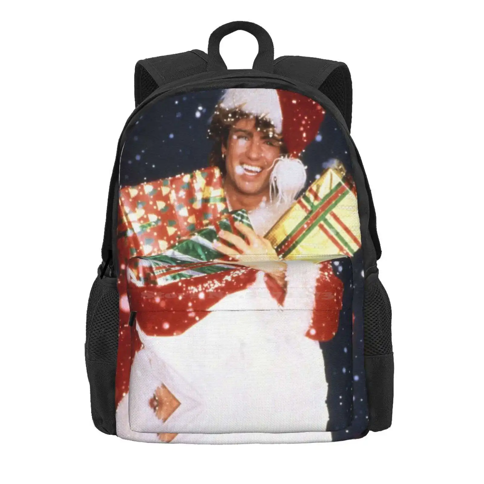 Last Christmas Hot Sale Schoolbag Backpack Fashion Bags Last Christmas Xmas Classic Song Music 1980S George Michael I Gave You