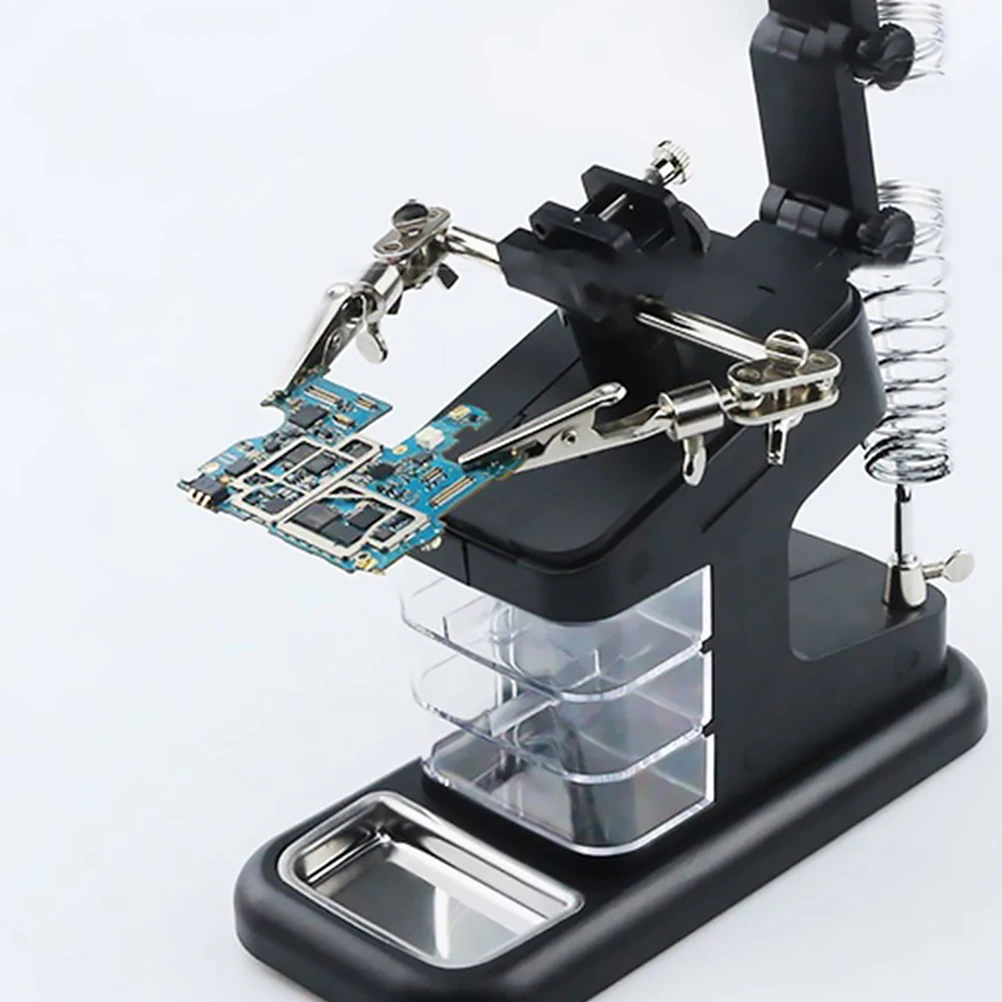 

Adjustable Led Magnifier Welding Stand Lenses 360° Angle Desktop Soldering Stand For Repair Observation Tool