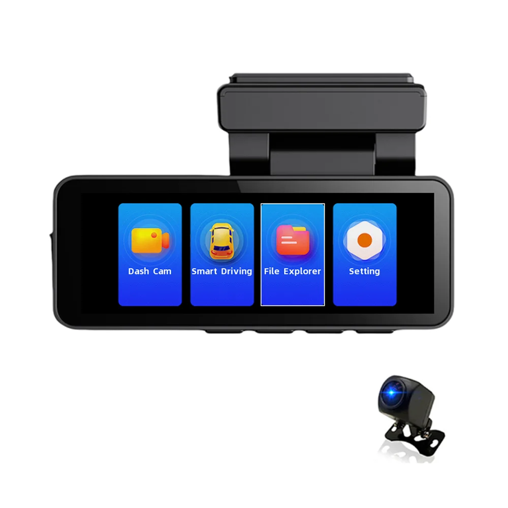 

Горячая видеорегистратор 4k, передняя и задняя, 3,2 IPS-экран, Wi-Fi, видеорегистратор для автомобилей с приложением 2160P, ночное видение 170 ° Широкоугольная парковка 24H