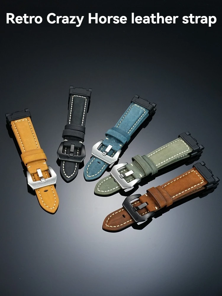 ل كاسيو 5678 G-SHOCK Gen2 سلسلة كبيرة الطين الملك II GWG-2000 2040 ريترو ماتي الجلود حزام (استيك) ساعة تعديل الرجال جلد البقر حزام ساعة اليد