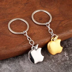 2025 Factory Direct Sales Creative Metal Keychain Apple Shape Keychain Business Pendant Small Product Advertising Gifts