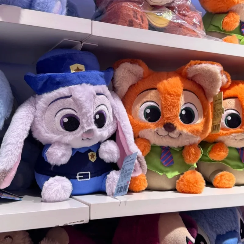 الأصلي 26 سنتيمتر Miniso Zootopia ألعاب من نسيج مخملي الكرتون لينة أرنب جودي الثعلب نيك ألعاب من نسيج مخملي Kawaii Peluche وسادة هدايا أعياد ميلاد للأطفال