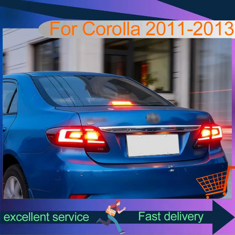 Car Stuff Running Light FOR Toyota Corolla 2011-2013 Taillight DRL Rear Upgrade LED Bulbs High Configure Auto Tools Accessories