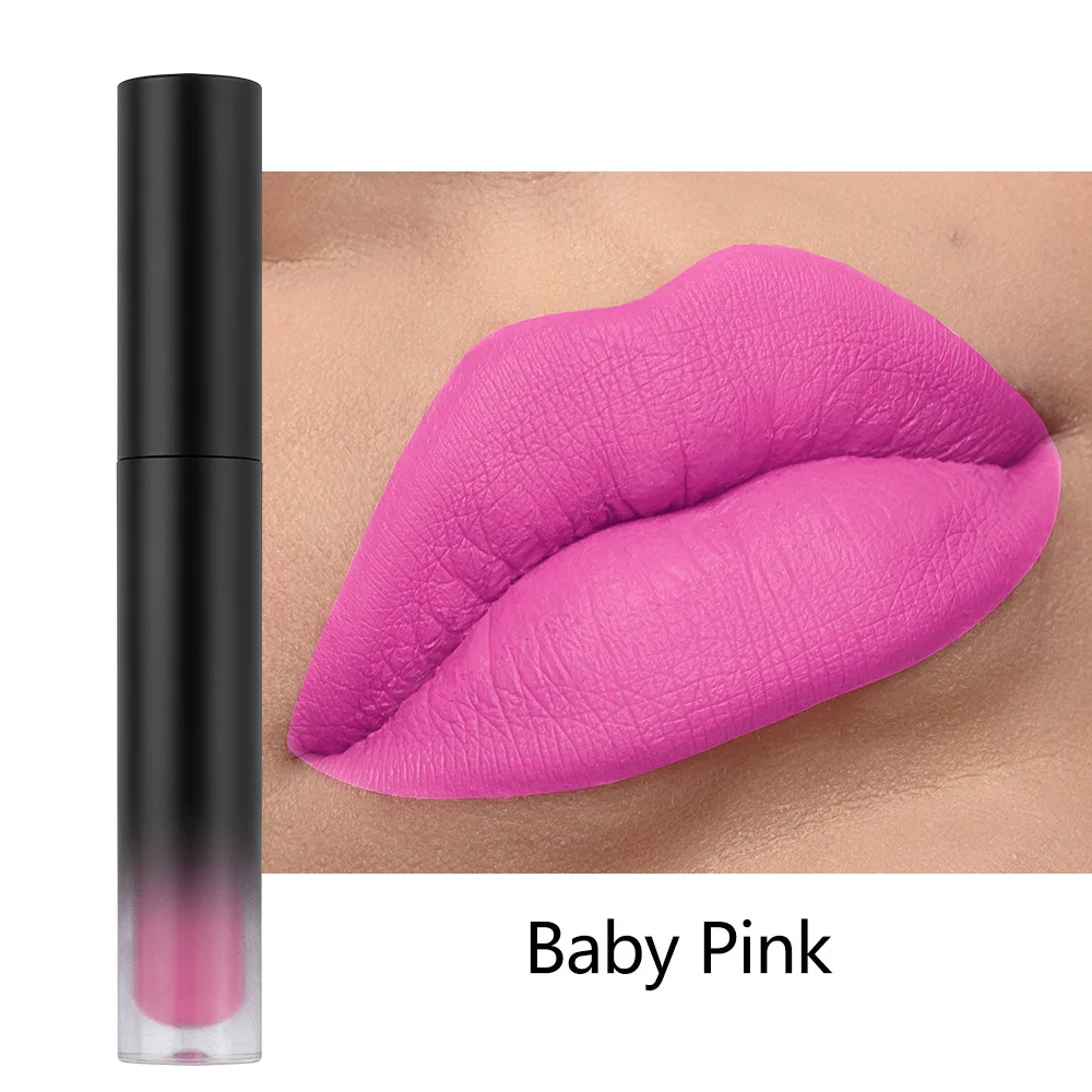 Rossetto Liquido Opaco Personalizzabile con il Tuo Logo, Colori Rosso, Marrone, Nude, Bianco, Nero, Impermeabile, Confezione da 10 Pezzi