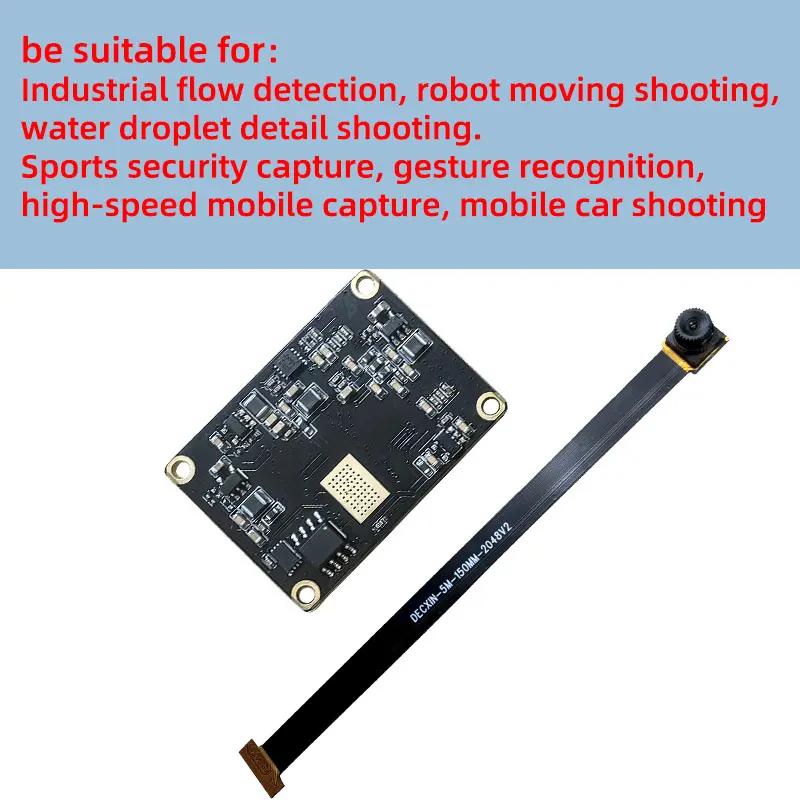 OG05B1S Global shutter high-speed 50-frame USB camera module 5 million high-speed camera industrial detection drive-free.