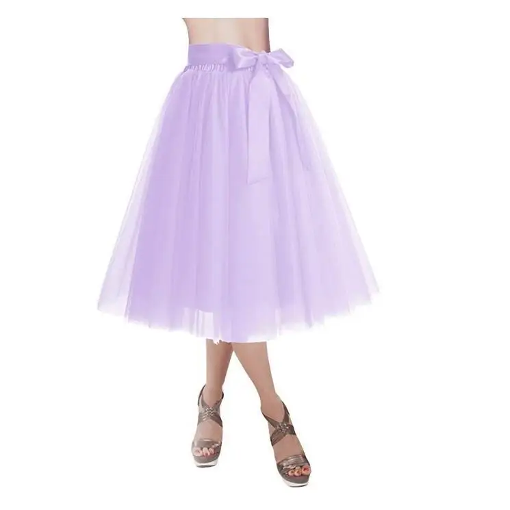 กระโปรงทรงโกธิคผ้าทูลล์สำหรับผู้ใหญ่ ความยาวระดับเข่า กระโปรงพองสไตล์โลลิต้า ผ้าไนลอนผสมคอตตอน ทรงบัสติงลำลอง แขนทรงปีกค้างคาว