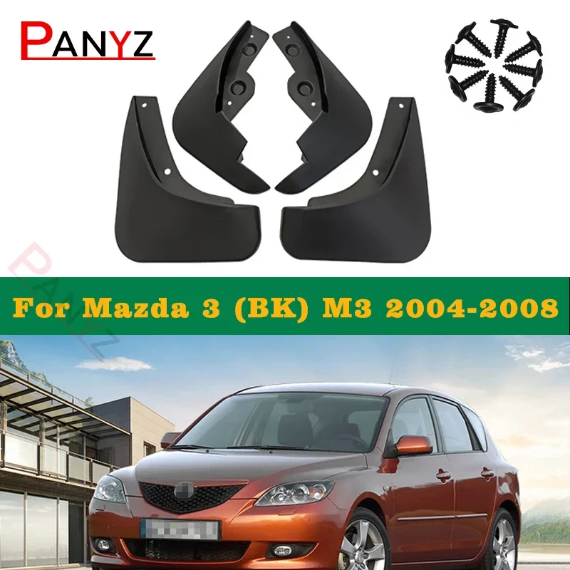 

Set Car Mud Flaps For Mazda 3 (BK) Hatch Hatchback 2004-2008 2011-2021 Splash Guards Mud Flap Mudguards Fender 2005 2006 2007