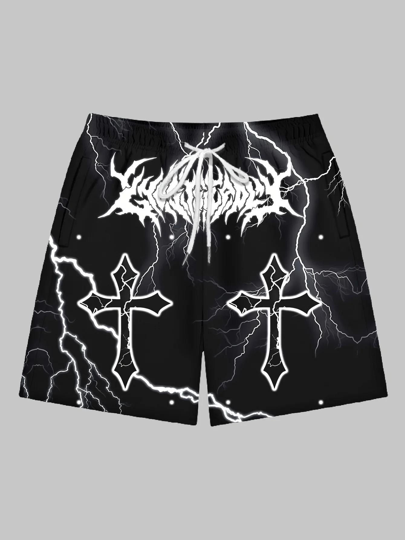2026 Summer New Men's Shorts - 3D Trendy Brand Flash Print Fashion Street Style Comfortable Lightweight Soft and Skin-Friendly