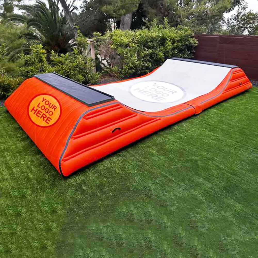 Popular New Design Airtight Inflatable Skate Ramp Sealed Air Skateboard Combo PVC Adjustable Skateboard  Ramp