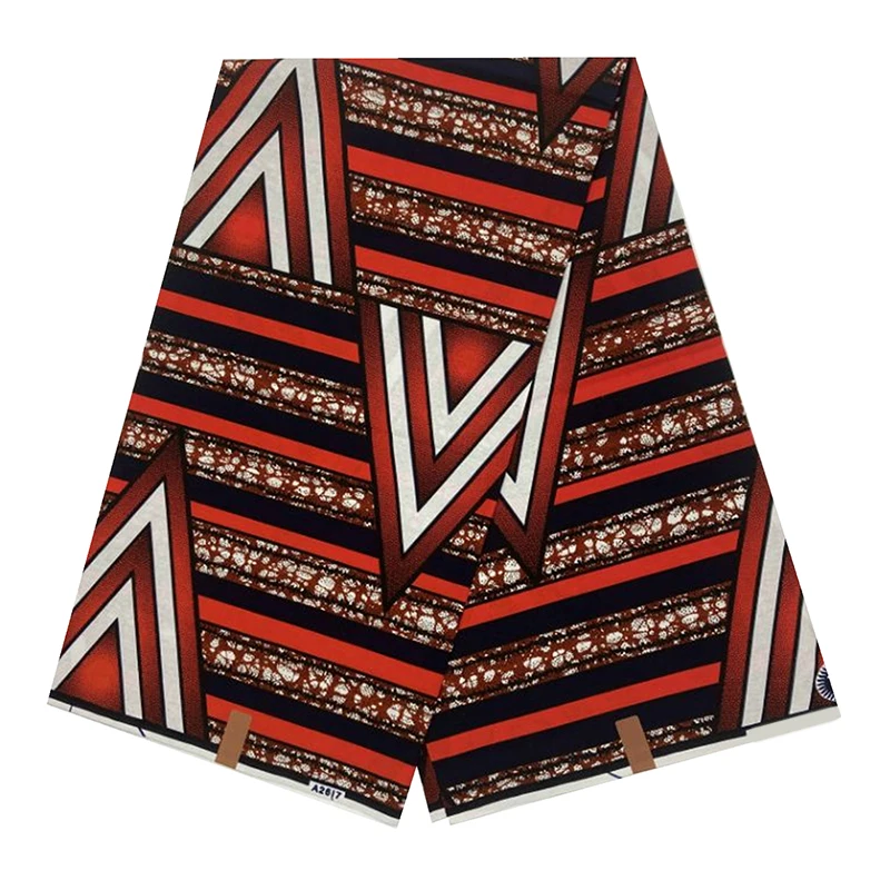 Latest Design African Veritable Wax Loincloth Fabric 100% Cotton Real Soft Batik Nigeriaan Dutch Style Authentic Original 6Yards