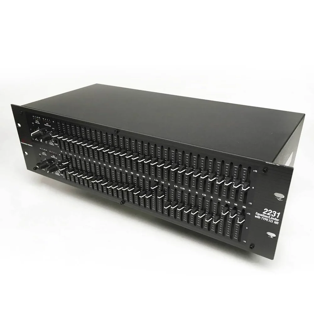 2231 2231 Dual Channel 31 Band DJ Equipment Graphical Equalizer 2231 Audio Equalizer for Karaoke and Sound Performance