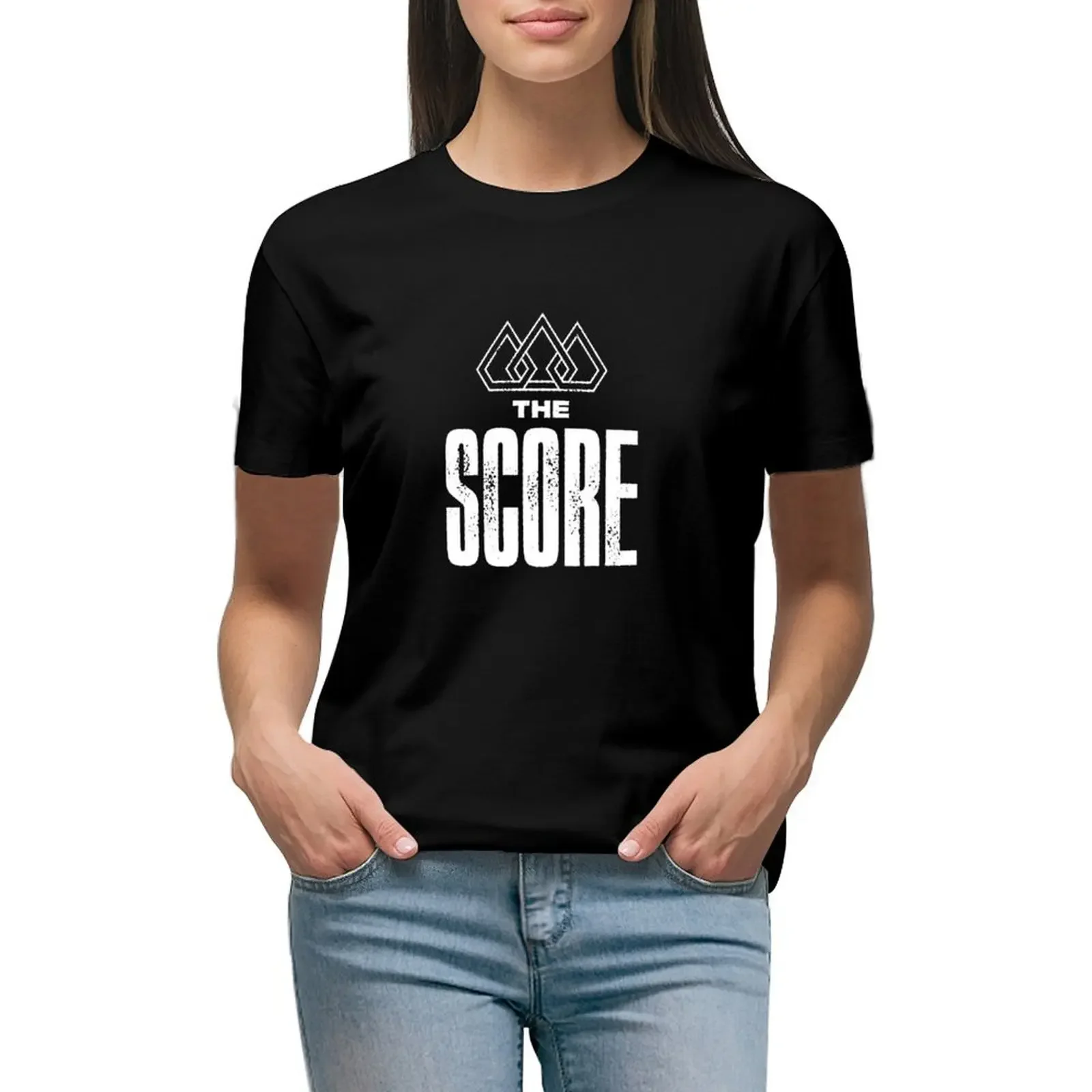 The score T-Shirt Short sleeve tee anime clothes Female clothing quick-drying t-shirts for Women cotton