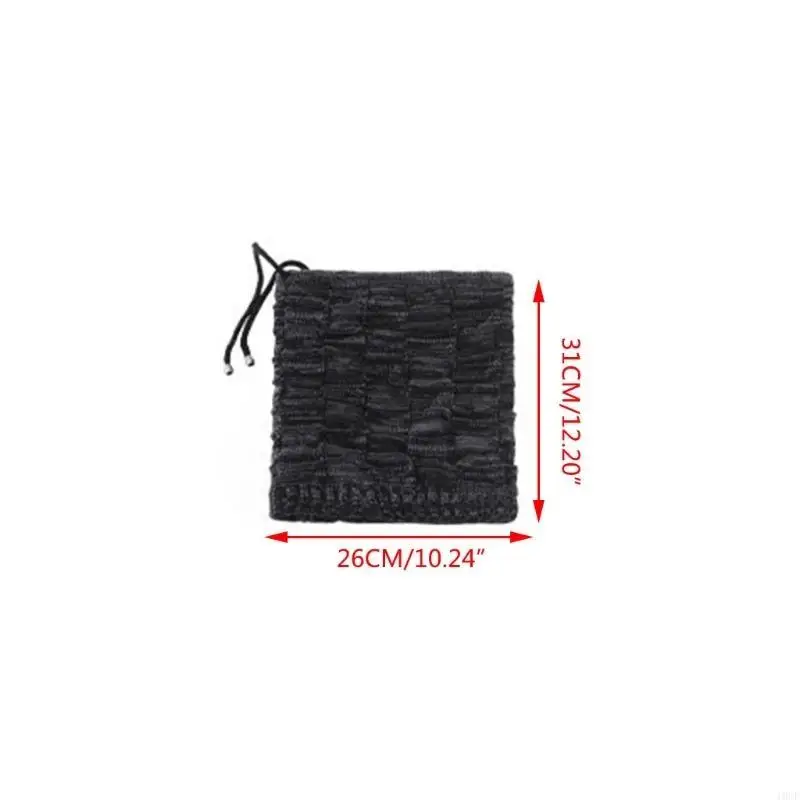 Nam Nữ Mùa Đông Cổ Tem Mạc Đa Năng Kẻ Sọc Dệt Kim Bò Mũ Dày Giả Trang Lót Vòng Tròn Vòng Khăn 2 lớp Nắp