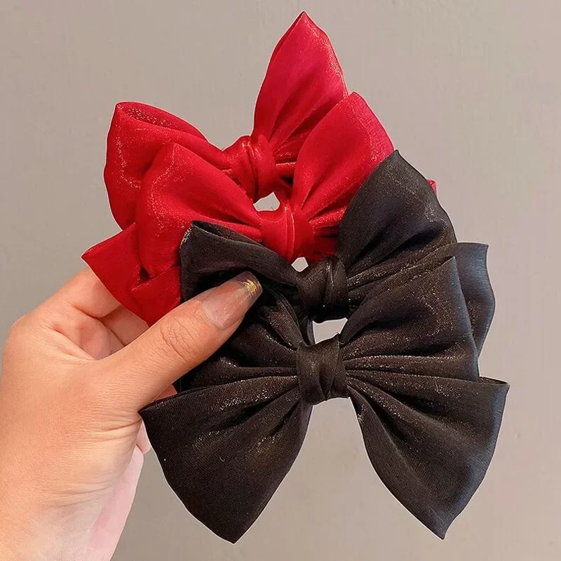 2 Piece Bow Hair Clip Elegant Flower Hair Clips For Kids Ladies Set Hairpin Hair Accessories Korean Style Bair Accessories