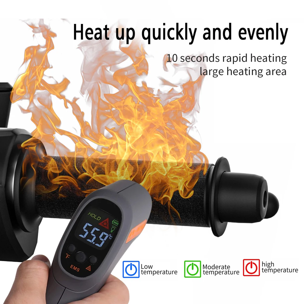 Motorcycle Heated Handgrips 5V USB 3 Gear Hand Warmer Waterproof Electric Heated Grip Cover Scooter Motorcycle Hot Handlebar