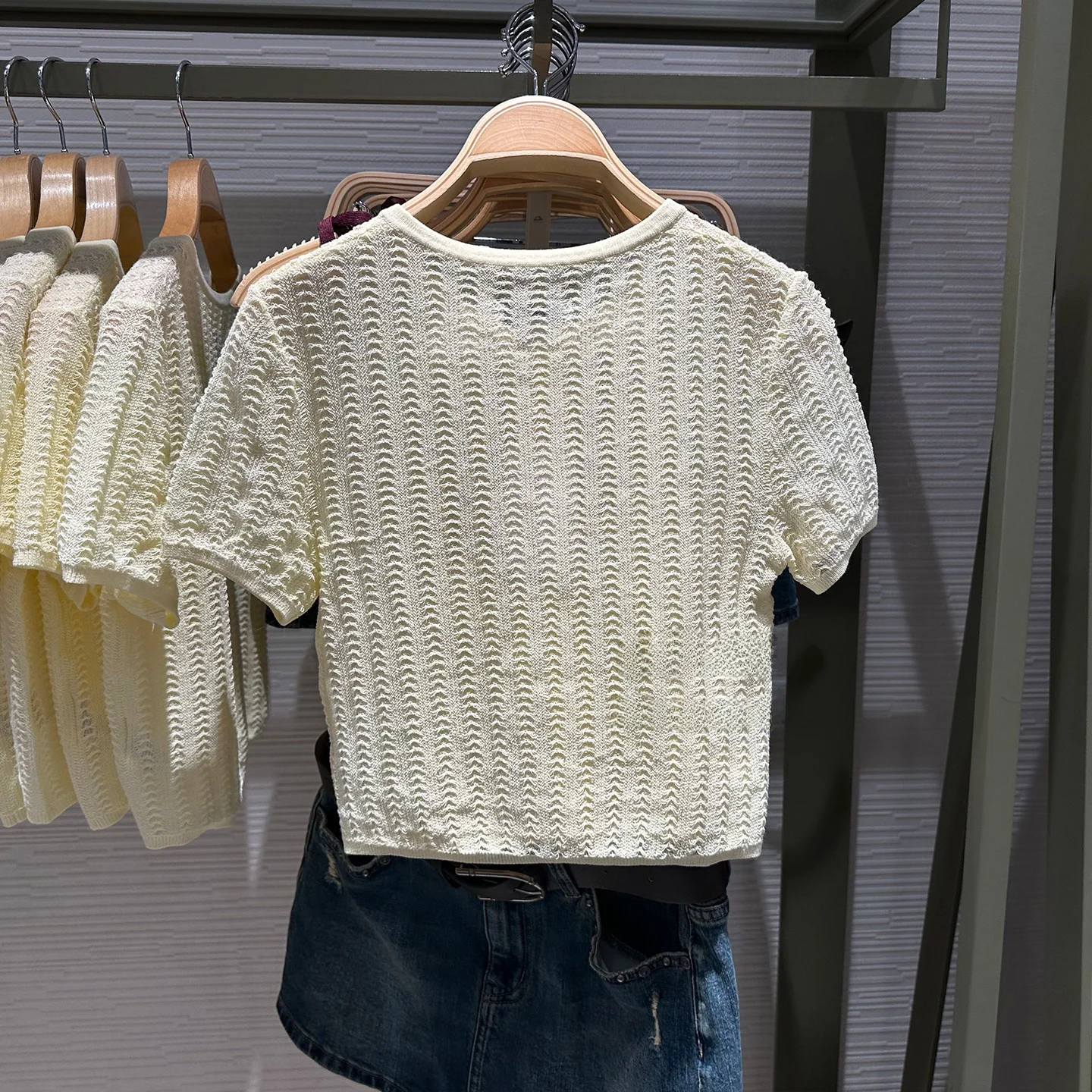 

URZA Женский вязаный кардиган ort Sve Dopane Texture Button Casual Sle Faion Женская одежда круглый Ne ort Length