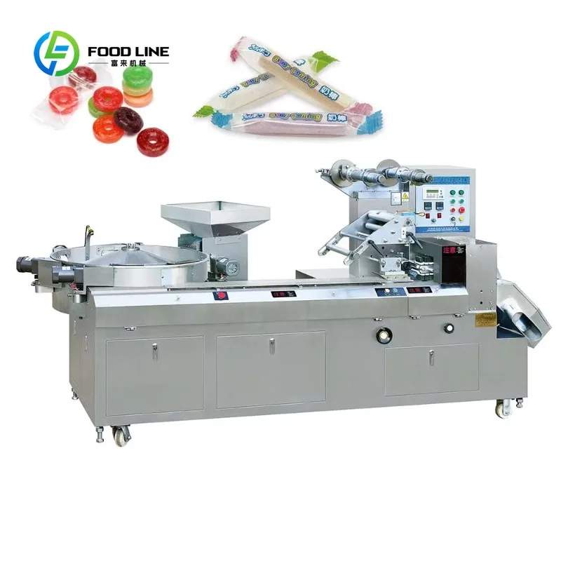 Customized 1200  Automatic Small Candy Sweets Package Pillow Type Packaging Machinery
