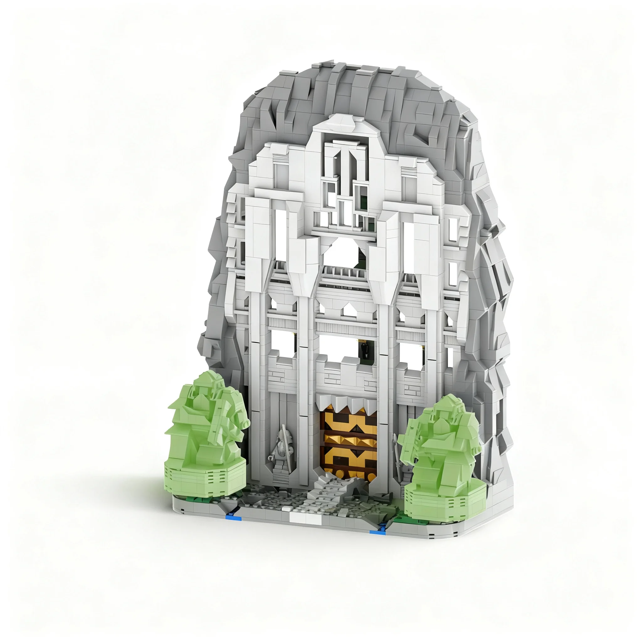 1739pcs MOC Front Gate Erebor The Hobbit Lord Rings Model Building Blocks Christmas Gift Toy Architecture DIY Assemble Idea Art