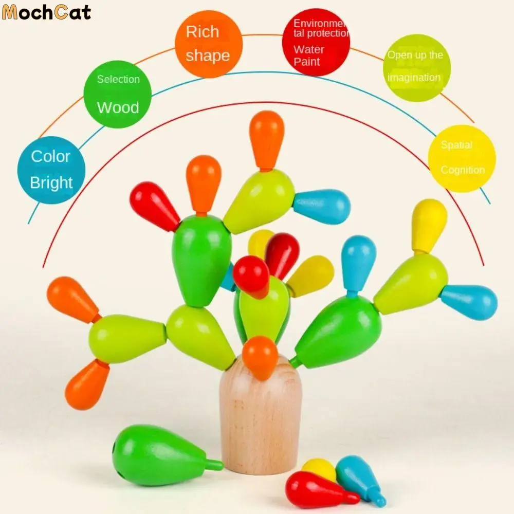 

Hedgehog Cactus Montessori Toy Cactus Teaching Aids Baby Concentration Training Educational Grip Early Education Toy Children