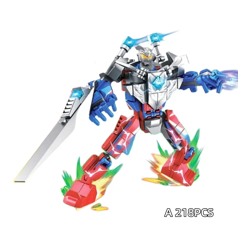 جديد أنيمي سوبر سلسلة اللبنات عمل لعبة أرقام تجميع Mecha روبوت الطوب شيطان الملك مقاتلة أرقام الطوب اللعب ﻿