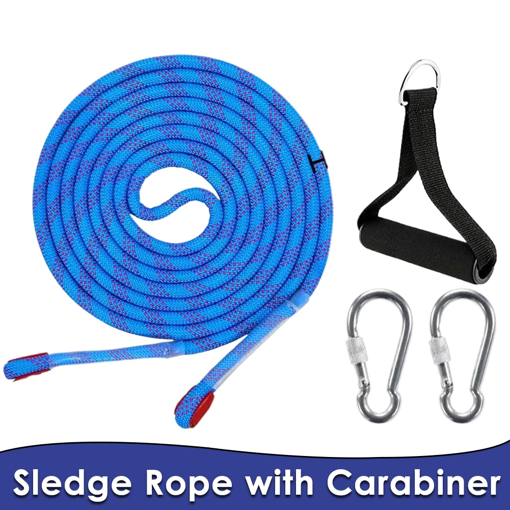 

Snow Sled Pull Rope Sled Cord With Carabiner Snow Sled Lead 13FT Children Sled Drag Rope Sled Cord With Carabiner For Dinghy