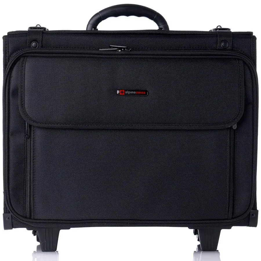 

Briefcase Laptop Bag For Men amp Women Hard Side Catalog Case on Wheels Legal Size File Dividers Lawyers Attache Case CarryOn Ov