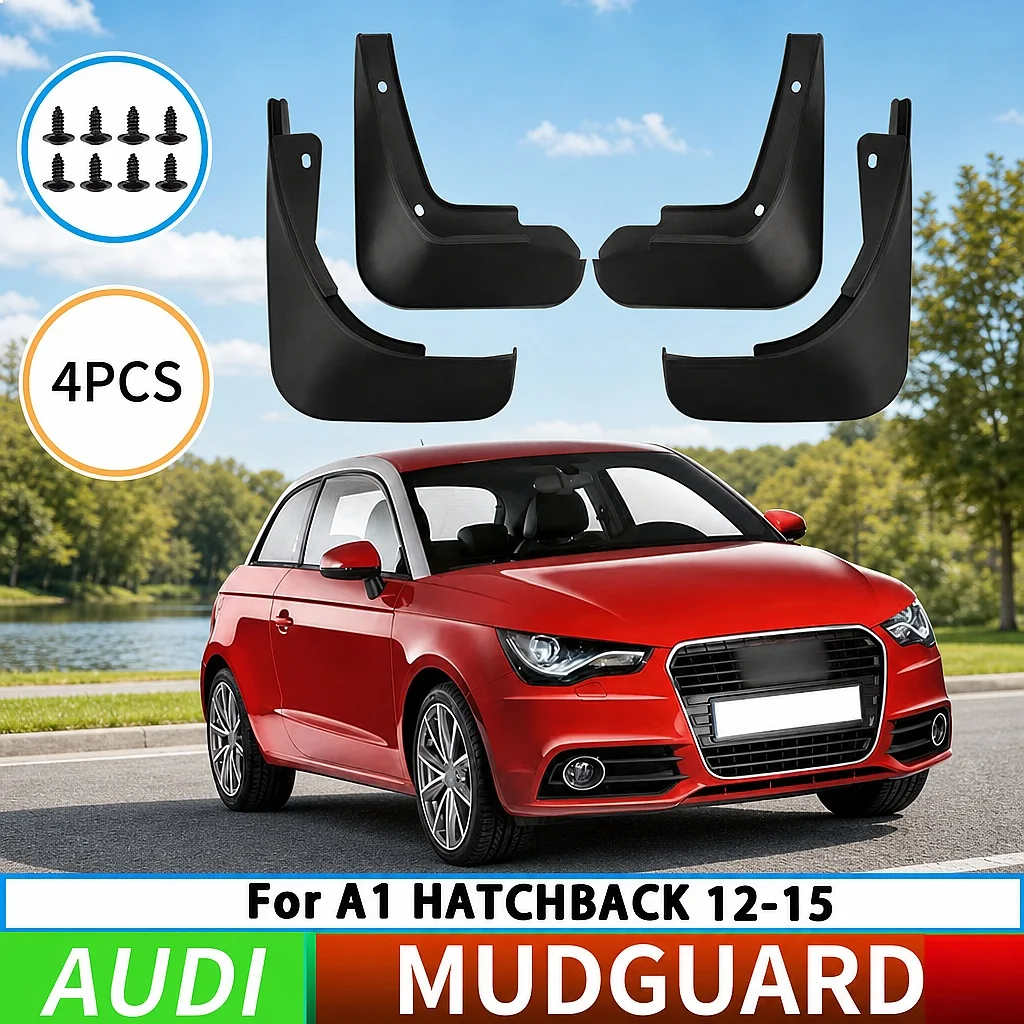

Splash Guards Mudguards for Audi A1 Hatchback 2012-2015 4pcs Car Accessories Front Rear Mud Flaps