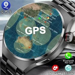 Dla HUAWEI GT4 PRO Inteligentny zegarek Męskie zegarki 4 AMOLED Ekran HD Bluetooth Połączenie GPS NFC Tętno IP68 Wodoodporny SmartWatch 2024