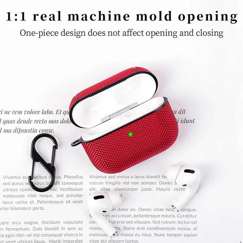 For Airpods Pro 2 Case Waterproof Nylon Plastic Wireless Headphone Cover For Apple Airpods 3 Pro USB C 2nd 3rd Generation Shell