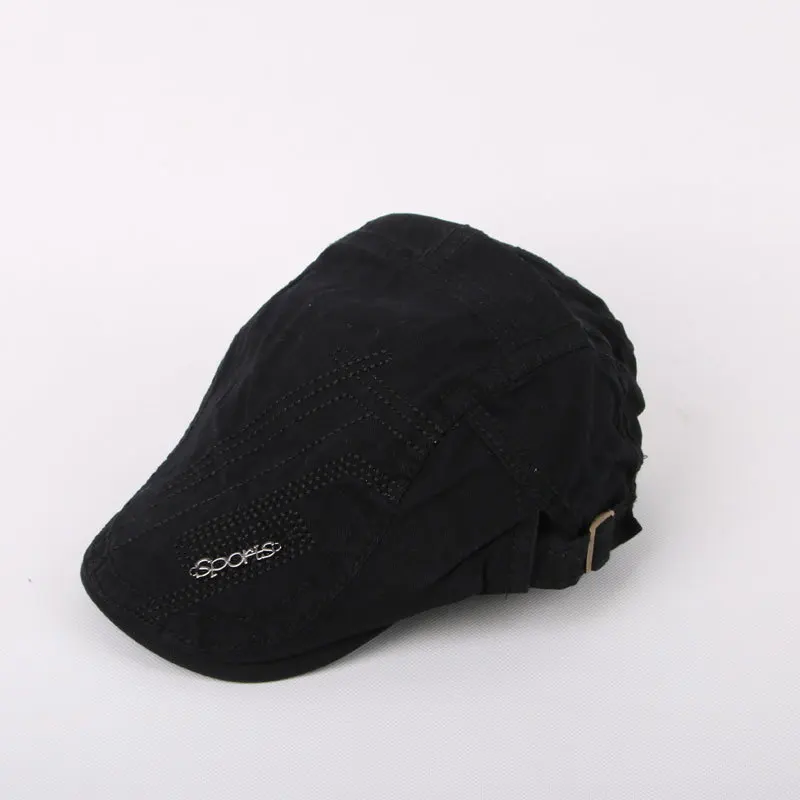 Men's Beret Letter Embroidery Outdoor Travel Casual Wild Sun Hat Fashionable Avant-garde H