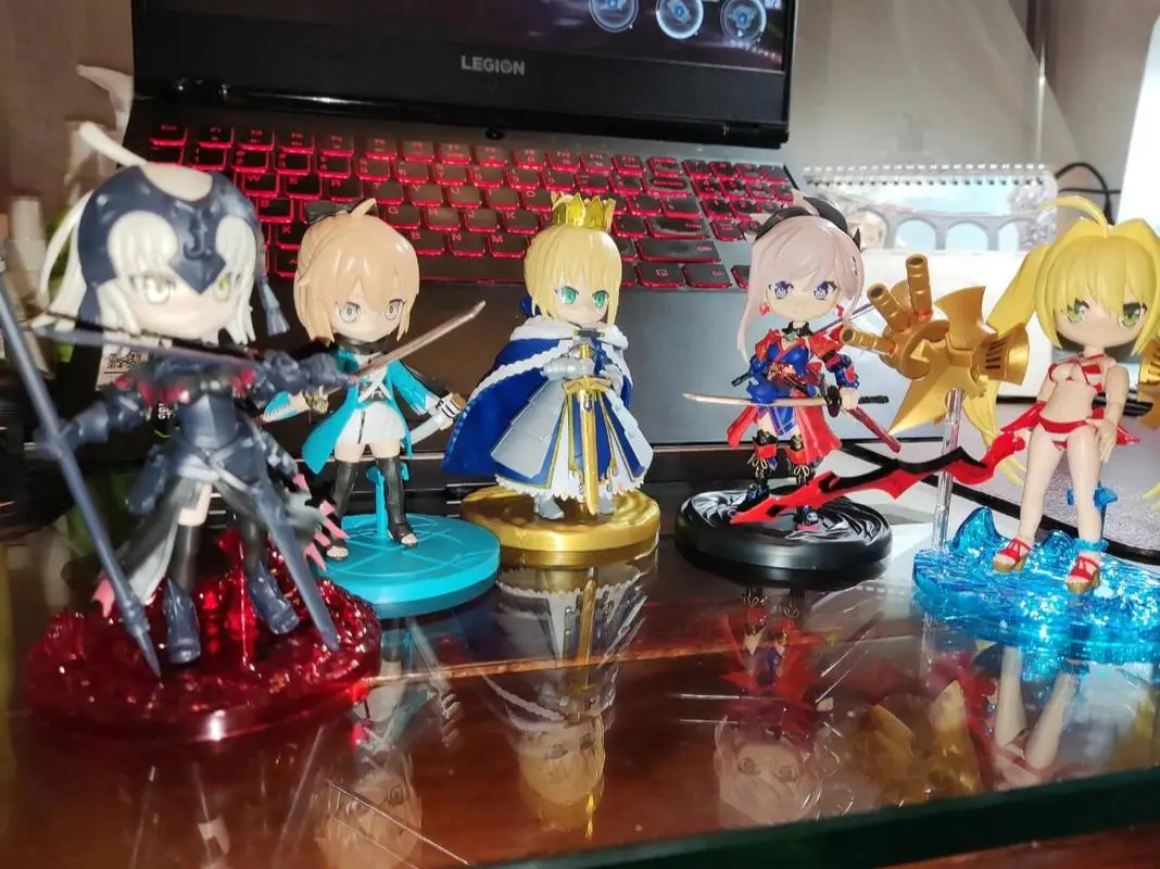 original Bandai FGO Nero Jeanne Mash Kyrielight Miyamoto Musashi Fujimaru Ritsuka Okita Souji Saber Assembled Figure toy