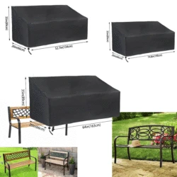 1pc Heavy Duty Outdoor Furniture Cover Garden Couch 2 3 4 Seater Bench Seat Cover Oxford Fabric Garden Lawn Patio Cover 89/55cm