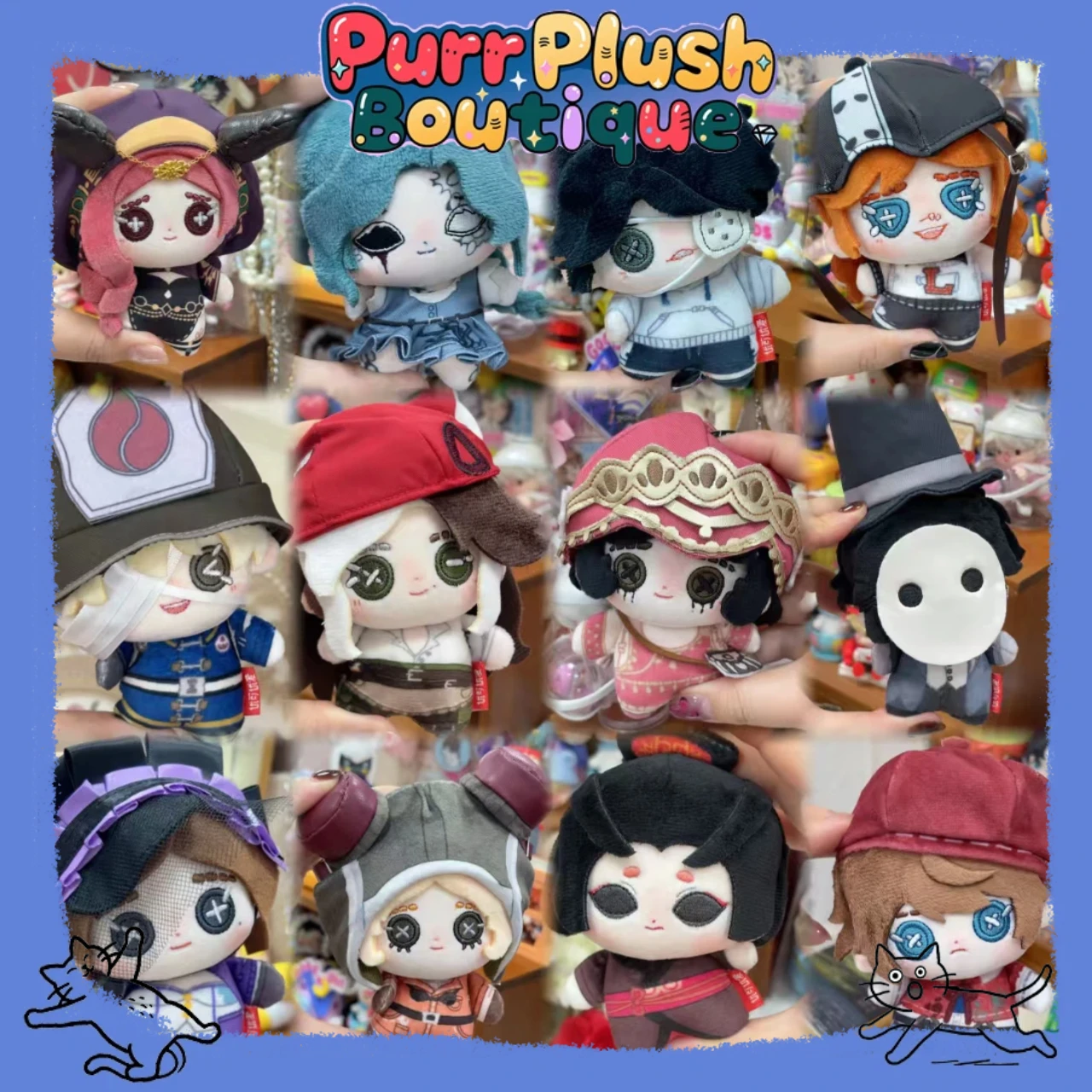 

10 см игра Identity V Соборника Жрица Косплей Хлопковая кукла NuNu Body Fiona Gilman Мини Мягкие плюшевые игрушки Фигурки Подарок для фанатов