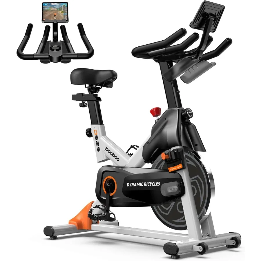 

Крытый велосипед с регулируемым магнитом и тормозной колодкой, бесшумным ременным приводом для домашнего кардиотрена, фитнеса, обновленной версии