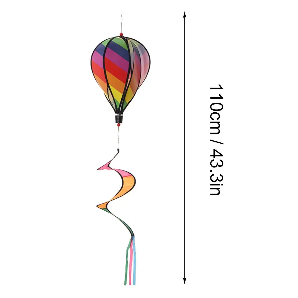 Revolving Colorful Garden Windmills Lawn Decorations Outdoor Hot Air Balloon Pinwheels Whirlygig  Wind Spinners - view 6
