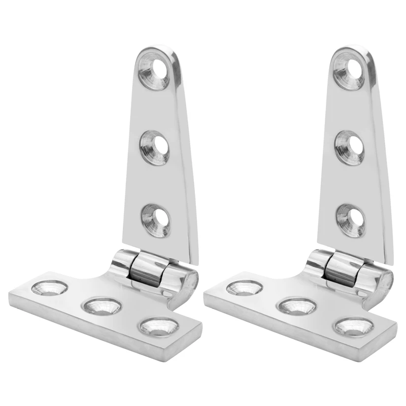 2 PCS Heavy Duty T Hinge 316 Stainless Steel Marine Grade Casting Hinge Door Hatch Hinge Boat