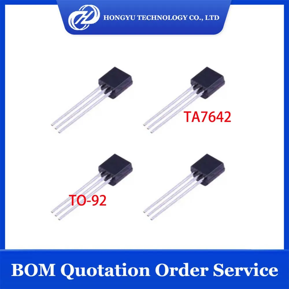 10 Pcs - 100 Pcs TA7642 7642 TO-92 FM IF Processor Integrated Circuit Direct-Plug Triode In Stocks