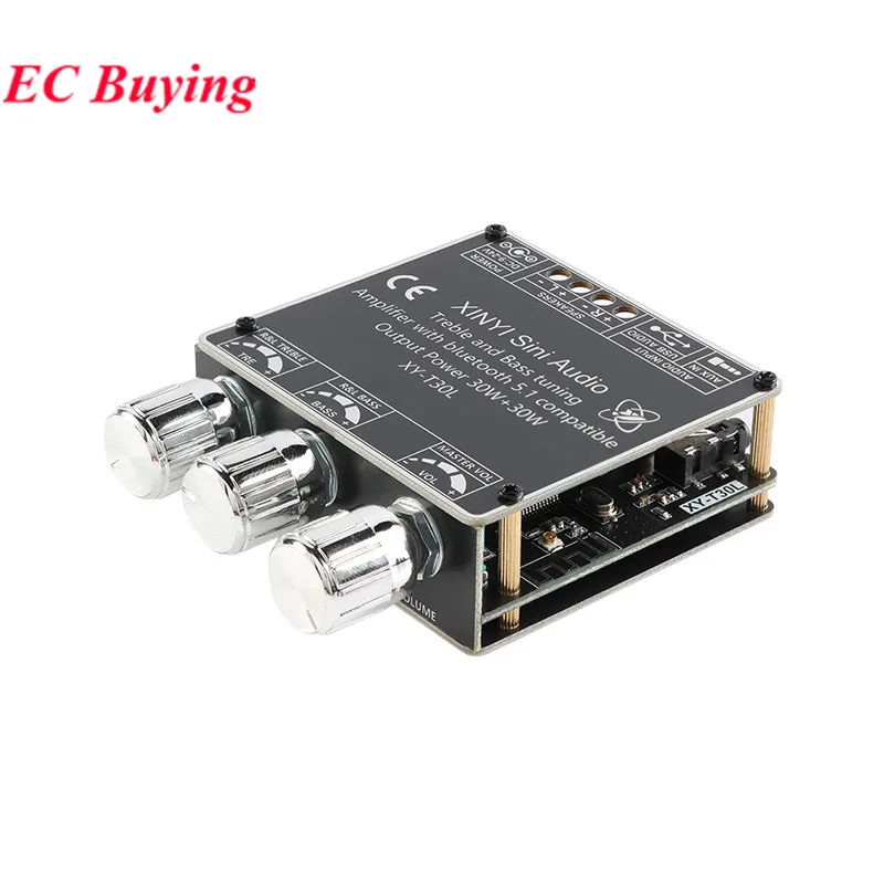 XY-T30L App التحكم 30 واط + 30 واط مكبر كهربائي لوحة تركيبية 2.0 ثنائي القناة بلوتوث متوافق 5.1 + AUX + U القرص + USB كارت الصوت #2